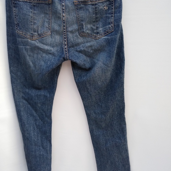 Ripped denims with light fray bottom - Picture 2 of 4